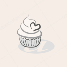 Das Logo-Symbol von Süßmaul, einem Gebäckhersteller und Backwarenhändler aus Frankfurt am Main, zeigt einen Muffin mit Sahnehäubchen und einem Zuckerherzchen. Das Muffin-Logo-Symbol steht auf einem Tablett in dem der Buchstabe a eingraviert wurde.
